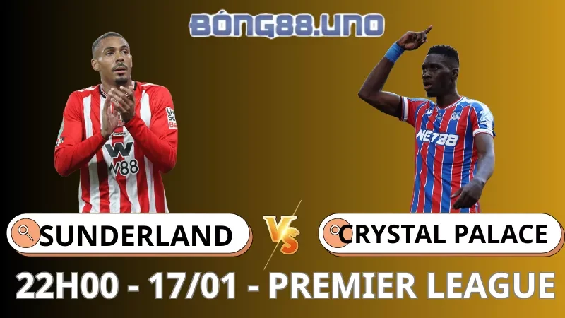 Soi Kèo Sunderland Vs Crystal Palace